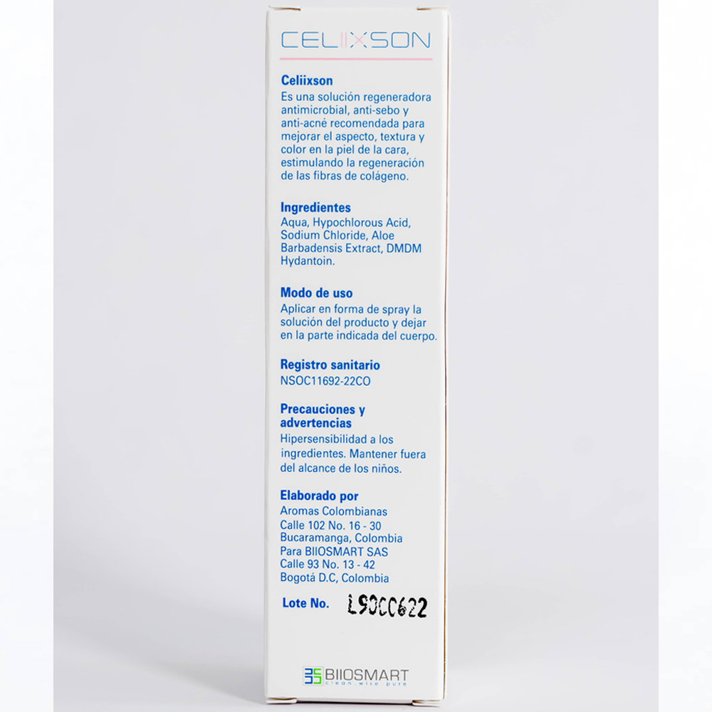 Celiixson 60 mL - Regenerador anti-acné para la piel.